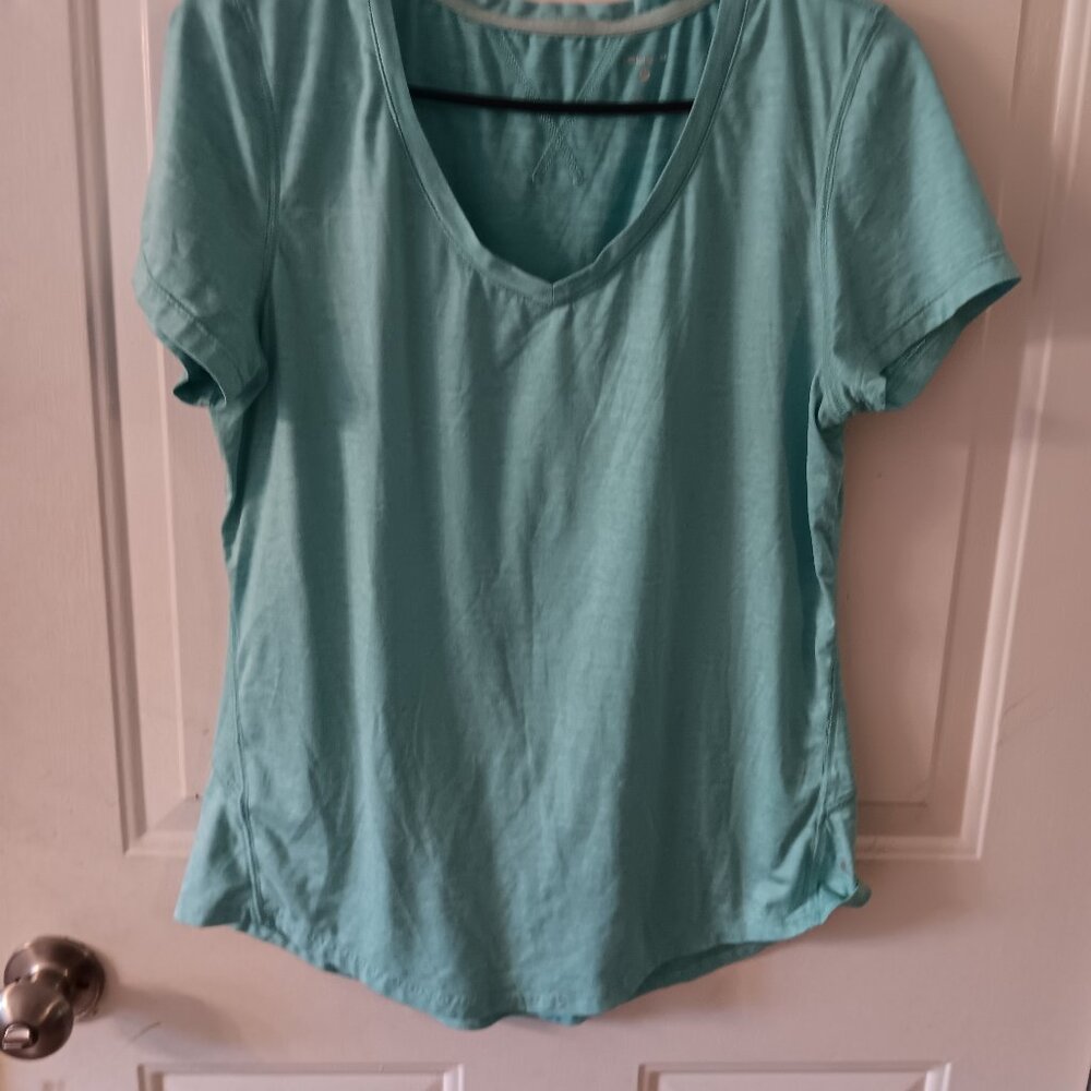 Layers Qwick Dry T-Shirt teal size M womens